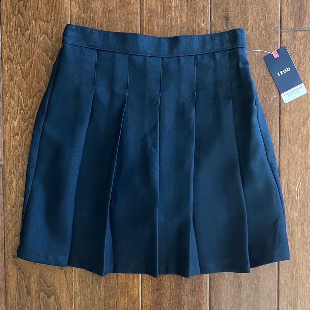 IZOD Uniform Navy Pleated Skirt skirt 14